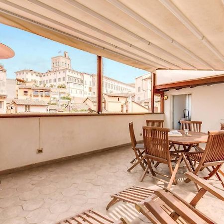 로마 Attic With Terrace By Trevi Fountain 아파트 외부 사진
